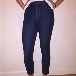 Zara dark wash high waisted jeans great stretch